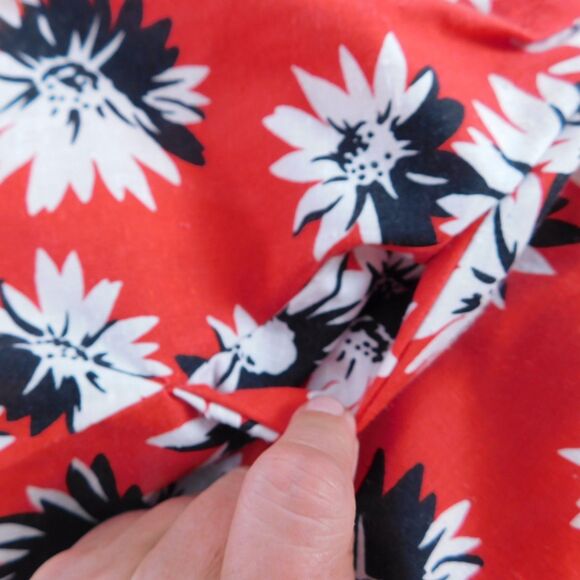 VTG Fancy Fashions Texas Square Dance 2-Pc Dress Skirt Blouse Red Black Ruffles - Picture 8 of 16